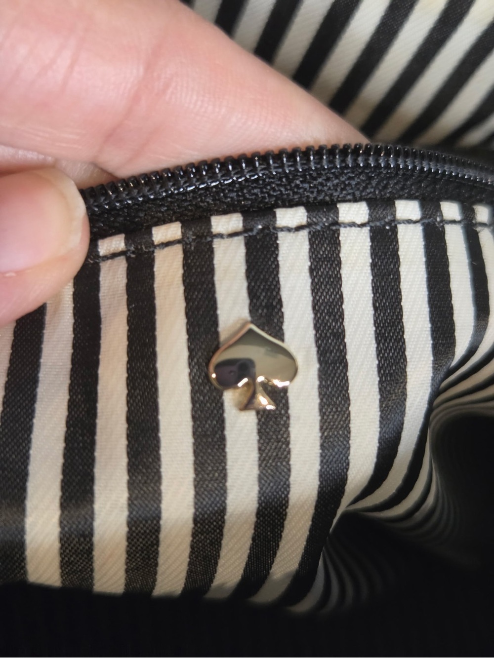kate spade Black Saffiano Tote with Matching Zip Wallet - Picture 14 of 15